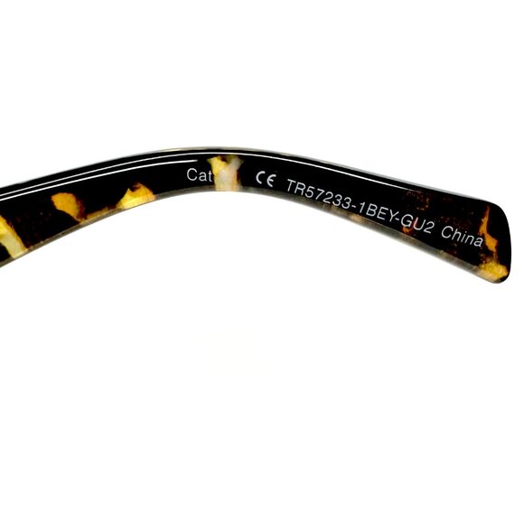 True Religion Oversized Square Sunglasses Black Tortoise Gray Gradient TR57233